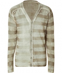 Stylish cardigan in fine, pure linen - Super-soft, densely woven knit - Chic, olive and white colorway - Perennially chic horizontal stripe motif - Decorative exposed seams and v-neck with rib trim at collar and button placket - Slim, straight silhouette - A sleek twist on a wardrobe staple - Pair with chinos, jeans or light wool trousers and trainers or leather lace-ups Stylish cardigan in fine, pure linen - Super-soft, densely woven knit - Chic, olive and white colorway - Perennially chic horizontal stripe motif - Decorative exposed seams and v-neck with rib trim at collar and button placket - Slim, straight silhouette - A sleek twist on a wardrobe staple - Pair with chinos, jeans or light wool trousers and trainers or leather lace-ups