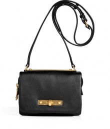 New to the Marc by Marc Jacobs family, the Goodbye Columbus crossbody bag is a timeless choice perfect for streamlining your look - Front flap with logo-engraved turnlock closure, logo-engraved metal top bar, buckled shoulder strap, 2 inside sectional pockets with top zip closures - A sleek and sophisticated choice for day and evening alike New to the Marc by Marc Jacobs family, the Goodbye Columbus crossbody bag is a timeless choice perfect for streamlining your look - Front flap with logo-engraved turnlock closure, logo-engraved metal top bar, buckled shoulder strap, 2 inside sectional pockets with top zip closures - A sleek and sophisticated choice for day and evening alike