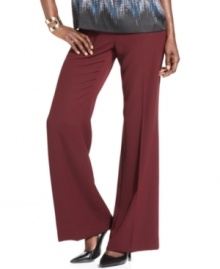 A flared leg makes Nine West's pants look fresh for fall. Try them with coordinating tops and sweaters all season long.