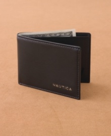 Do justice to your trim-fit jeans. This slim passcase from Nautica ensures your lines stay long and lean.