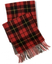 When being two-faced is an enviable quality: Reversible tartan muffler woven in a soft and sturdy lambswool blend from Polo Ralph Lauren. When being two-faced is an enviable quality: Reversible tartan muffler woven in a soft and sturdy lambswool blend from Polo Ralph Lauren.