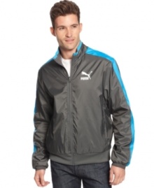 Put it in reverse. Switch gears anytime you need to with this reversible jacket from Puma. Put it in reverse. Switch gears anytime you need to with this reversible jacket from Puma.