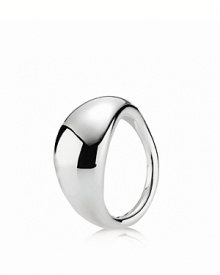 A sterling silver ring in an organic, flowing shape from PANDORA. A sterling silver ring in an organic, flowing shape from PANDORA.
