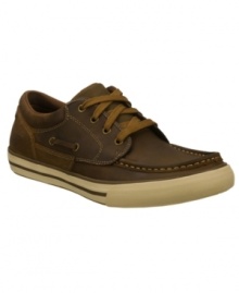 These lace-up men's sneakers from Skechers are the casual go-to every guy needs. These lace-up men's sneakers from Skechers are the casual go-to every guy needs.