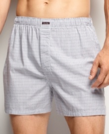 This comfortable, classic boxer offers the relaxed fit you're looking for. This comfortable, classic boxer offers the relaxed fit you're looking for.