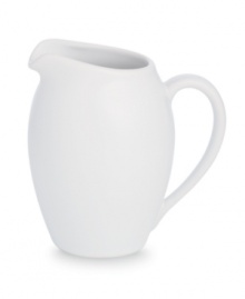 Full of possibilities, this ultra-versatile creamer from Noritake's collection of Colorwave white dinnerware is crafted of hardy stoneware with a half glossy, half matte finish in pure white. Mix it in with any of the Colorwave dinnerware shades. Full of possibilities, this ultra-versatile creamer from Noritake's collection of Colorwave white dinnerware is crafted of hardy stoneware with a half glossy, half matte finish in pure white. Mix it in with any of the Colorwave dinnerware shades.