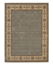 Warm up beside Nourison's gorgeous Somerset rug and enjoy the feeling of country elegance with a gently hued blossom and vine motif. Bearing the rich patina of premium-quality Opulon(tm) yarns, each rug boasts a densely woven and strikingly luxurious pile that's a pleasure to touch and admire. One-year warranty. Warm up beside Nourison's gorgeous Somerset rug and enjoy the feeling of country elegance with a gently hued blossom and vine motif. Bearing the rich patina of premium-quality Opulon(tm) yarns, each rug boasts a densely woven and strikingly luxurious pile that's a pleasure to touch and admire. One-year warranty.