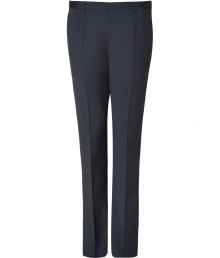 Bring some stylish pizzazz to your workweek look with these sophisticated pants from Hugo - Flat front, off-seam pockets, back welt pockets with buttons - Slim fit - Pair with a button-down and matching blazer