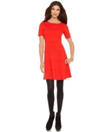 This petite ponte-knit dress by Spense is chic with its A-line silhouette and sleek, bandage-style seaming. Pair with dark tights and booties to look effortlessly put together. (Clearance) This petite ponte-knit dress by Spense is chic with its A-line silhouette and sleek, bandage-style seaming. Pair with dark tights and booties to look effortlessly put together. (Clearance)