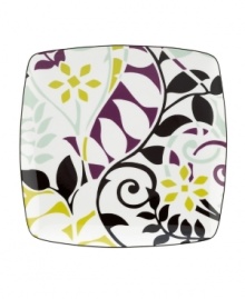 Happy meals. Jubilant florals give the Elation accented square plates a look that's fun and whimsical, but in a sleek square shape, still perfectly polished. Dishwasher-safe porcelain makes it even better. Qualifies for Rebate (Clearance) Happy meals. Jubilant florals give the Elation accented square plates a look that's fun and whimsical, but in a sleek square shape, still perfectly polished. Dishwasher-safe porcelain makes it even better. Qualifies for Rebate (Clearance)