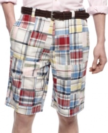 Missing piece. These patchwork shorts from Club Room are the fitting puzzle piece to that picture-perfect outfit. Missing piece. These patchwork shorts from Club Room are the fitting puzzle piece to that picture-perfect outfit.