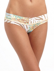 THE LOOKBeach scene and animal patchwork designElastic waist and leg openingsTHE MATERIAL80% nylon/20% spandexCARE & ORIGINHand washMade in USAPlease note: Bikini top sold separately. THE LOOKBeach scene and animal patchwork designElastic waist and leg openingsTHE MATERIAL80% nylon/20% spandexCARE & ORIGINHand washMade in USAPlease note: Bikini top sold separately.