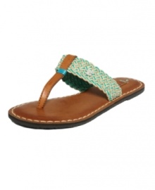 Invoking the colors of sand and sea, Roxy's Pisco thong sandals are a summer must-have.