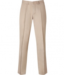 Stylish pants in fine, khaki-colored cotton - casual chino cut, with creases - two angled pockets - very lightweight, top quality and wonderfully comfortable - your favorite pants and a fantastic alternative to jeans - goes with a cool shirt, polo shirt, cashmere pullover Stylish pants in fine, khaki-colored cotton - casual chino cut, with creases - two angled pockets - very lightweight, top quality and wonderfully comfortable - your favorite pants and a fantastic alternative to jeans - goes with a cool shirt, polo shirt, cashmere pullover