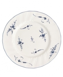 First introduced in 1768, the Vieux Luxembourg pattern is truly timeless. Dainty sprays of dark blue flowers adorn dinner plates of this creamy white collection from Villeroy & Boch for a charming tabletop that will captivate guests for years to come. First introduced in 1768, the Vieux Luxembourg pattern is truly timeless. Dainty sprays of dark blue flowers adorn dinner plates of this creamy white collection from Villeroy & Boch for a charming tabletop that will captivate guests for years to come.
