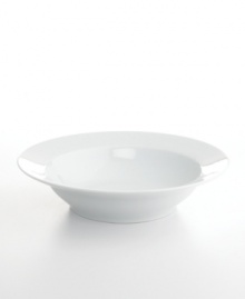 Timeless, elegant and durable, this rimmed pasta serving bowl features a silky smooth white body and shiny clear glaze. A picture-perfect host for spaghetti, ziti or lo mein, this versatile table topper is an easy match for almost any dinnerware and decor. Timeless, elegant and durable, this rimmed pasta serving bowl features a silky smooth white body and shiny clear glaze. A picture-perfect host for spaghetti, ziti or lo mein, this versatile table topper is an easy match for almost any dinnerware and decor.