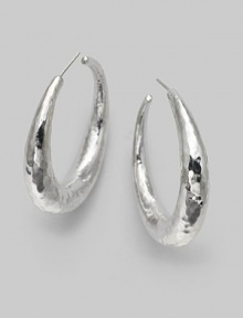 From the Glamazon Collection. Must-have hoop designs in hammered sterling silver.Sterling silver Diameter, about 1¼ Post backs Imported From the Glamazon Collection. Must-have hoop designs in hammered sterling silver.Sterling silver Diameter, about 1¼ Post backs Imported
