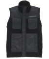 The perfect piece to layer on any look, this Calvin Klein vest is sleek and streamlined for the weekend.