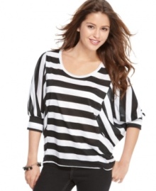 Casual meets comfy with this striped top from Sugar & Spice. It's time to stock up on weekend-wear that never goes out of style. Casual meets comfy with this striped top from Sugar & Spice. It's time to stock up on weekend-wear that never goes out of style.