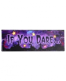 Put a fright in children and adults alike with this creepy sign, perfect for the entryway to a haunted house, depicting the phrase: If you Dare.