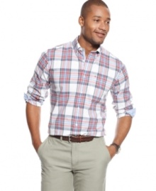 This plaid shirt from Tommy Hilfiger is a casual classic.