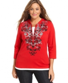 Style&co. Sport's plus size hoodie is a must-have for your weekend wear-- it's an Everyday Value!