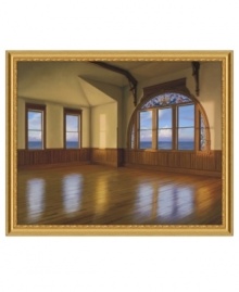 Expand your horizon with Daybreak by Edward Gordon. Blue skies and ocean meet beyond grand windows while early light floods the colorful stained glass and empty space inside. Full of possibilities, this unique art piece adds intrigue to your own rooms. Expand your horizon with Daybreak by Edward Gordon. Blue skies and ocean meet beyond grand windows while early light floods the colorful stained glass and empty space inside. Full of possibilities, this unique art piece adds intrigue to your own rooms.