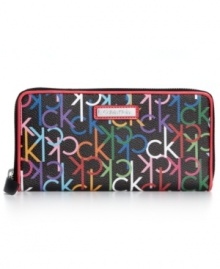 Sometimes a signature touch is all you need, so check out this sleek wallet design from Calvin Klein. Dressed up in iconic CK print and custom hardware, it boasts plenty of pockets and compartments for all the essentials. Sometimes a signature touch is all you need, so check out this sleek wallet design from Calvin Klein. Dressed up in iconic CK print and custom hardware, it boasts plenty of pockets and compartments for all the essentials.