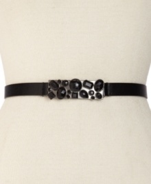 Stretch the limits of your style with this chic belt from Style&co. Adorned with clusters of mixed stones for a truly eye-popping touch. Stretch the limits of your style with this chic belt from Style&co. Adorned with clusters of mixed stones for a truly eye-popping touch.