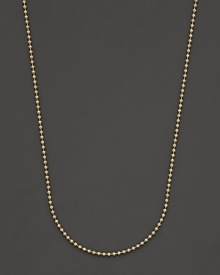 Wear your favorite pendants with this 18K yellow gold ball chain from Temple St. Clair. Wear your favorite pendants with this 18K yellow gold ball chain from Temple St. Clair.