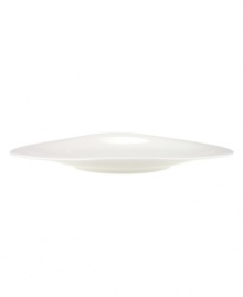 Make a chic style statement with the Dune Lines oval salad plate. The distinctive, free form shape, soft lines and ribbed surface combine for truly modern elegance. An imperfect glaze conveys natural grace. Make a chic style statement with the Dune Lines oval salad plate. The distinctive, free form shape, soft lines and ribbed surface combine for truly modern elegance. An imperfect glaze conveys natural grace.