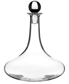A work of art, this Vinobile wine decanter from Villeroy & Boch makes a statement in fine crystal with a round stopper and dramatic curves that accentuate port wine. A work of art, this Vinobile wine decanter from Villeroy & Boch makes a statement in fine crystal with a round stopper and dramatic curves that accentuate port wine.