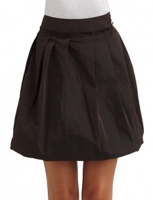 THE LOOKBanded waist Side zip closure Pleated details Fully lined Slight bubble hemTHE FITA-line silhouette About 18 long THE MATERIALPolyesterCARE & ORIGINDry clean Imported THE LOOKBanded waist Side zip closure Pleated details Fully lined Slight bubble hemTHE FITA-line silhouette About 18 long THE MATERIALPolyesterCARE & ORIGINDry clean Imported