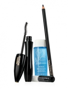 Create your most eye-catching beauty. Starring Hypnôse Drama Mascara, the height of dramatic lash volume. The full contact brush, with its S-shaped curve, grasps and loads lashes for a fanned out, full body fringe. Gift set contains: Hypnose Drama Instant Full Body Volume Mascara in Excessive Black 0.22 oz., Cils Booster XL Super-Enhancing Mascara Base 0.07 oz., Le Crayon Khol Eyeliner in Black Ebony 0.07 oz., Bi-Facil Double-Action Eye Makeup Remover 1.7 oz.. Create your most eye-catching beauty. Starring Hypnôse Drama Mascara, the height of dramatic lash volume. The full contact brush, with its S-shaped curve, grasps and loads lashes for a fanned out, full body fringe. Gift set contains: Hypnose Drama Instant Full Body Volume Mascara in Excessive Black 0.22 oz., Cils Booster XL Super-Enhancing Mascara Base 0.07 oz., Le Crayon Khol Eyeliner in Black Ebony 0.07 oz., Bi-Facil Double-Action Eye Makeup Remover 1.7 oz..