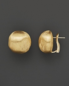 Bold, textured 18K yellow gold studs from the Marco Bicego Africa Collection. Bold, textured 18K yellow gold studs from the Marco Bicego Africa Collection.