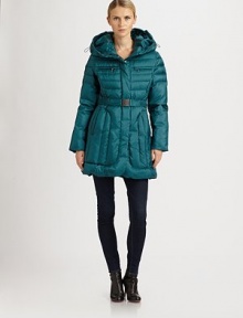 From a chic oversized collar that converts to a hood to a waist-defining belted silhouette, this quilted jacket is a must-wear. Oversized collar converts to hoodConcealed zipper frontZipper and slash pocketsBelted silhouetteFully linedAbout 34 from shoulder to hemPolyesterDry cleanImported Model shown is 5'11 (180cm) wearing US size Small. From a chic oversized collar that converts to a hood to a waist-defining belted silhouette, this quilted jacket is a must-wear. Oversized collar converts to hoodConcealed zipper frontZipper and slash pocketsBelted silhouetteFully linedAbout 34 from shoulder to hemPolyesterDry cleanImported Model shown is 5'11 (180cm) wearing US size Small.