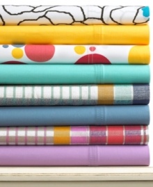 Outfit your kid's room in style with this 300-thread count sheet set, featuring vibrant colors and modern patterns for a fun and playful feel. Outfit your kid's room in style with this 300-thread count sheet set, featuring vibrant colors and modern patterns for a fun and playful feel.