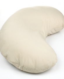 The ultimate Crown Jewel pillow from Sealy is now made specially for the mother-to-be. The curved shape of this pure cotton maternity pillow keeps your body aligned as you sleep, ensuring you stay comfortable throughout the night and wake up well-rested each day!