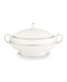 From the Lenox Classic Collection, Federal Platinum formal dinnerware and dishes add a luxurious note to your table. Made of exquisite white bone china with platinum trim, a complete selection of pieces is available. Coordinating Debut Platinum crystal stemware adds the finishing flourish. Qualifies for Rebate From the Lenox Classic Collection, Federal Platinum formal dinnerware and dishes add a luxurious note to your table. Made of exquisite white bone china with platinum trim, a complete selection of pieces is available. Coordinating Debut Platinum crystal stemware adds the finishing flourish. Qualifies for Rebate