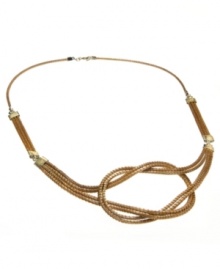 Through the use of indigenous fiber materials like buri and organic golden grass, found only in Brasil, Art da Terra creates handcrafted costume and fashion jewelry and handbags. The technique of intertwining golden grass, natural fibers and textiles into intricate designs by hand adds distinctive character to Art da Terra's creations. Own a piece of Brasil with this short knot necklace made from golden straw found in the Amazon. Discover Brasil. The bold colors. The exotic scents. The sensual textures. The natural sensations. Only at Macy's. Through the use of indigenous fiber materials like buri and organic golden grass, found only in Brasil, Art da Terra creates handcrafted costume and fashion jewelry and handbags. The technique of intertwining golden grass, natural fibers and textiles into intricate designs by hand adds distinctive character to Art da Terra's creations. Own a piece of Brasil with this short knot necklace made from golden straw found in the Amazon. Discover Brasil. The bold colors. The exotic scents. The sensual textures. The natural sensations. Only at Macy's.