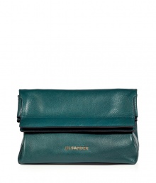 Subtle, extraordinary clutch from Jil Sander - Created of soft calf leather in a stylish, structured bulbous shape - Perfect size with enough room to hold the essentials, and an interior pocket, too - Magnetic snap closure - Rich color livens up any outfit from classy to casual Subtle, extraordinary clutch from Jil Sander - Created of soft calf leather in a stylish, structured bulbous shape - Perfect size with enough room to hold the essentials, and an interior pocket, too - Magnetic snap closure - Rich color livens up any outfit from classy to casual