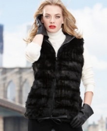 What do you get when you mix the urban edge of a puffer vest with luxurious faux fur? The must-have layer of the season, from MICHAEL Michael Kors.