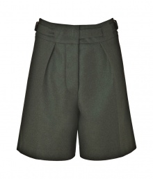 Dress up your statement separates wardrobe with McQ Alexander McQueens military-styled high-waisted shorts - Zip fly, hidden hook closure, back slit pockets - High-waisted - Pair with edgy boots and a sharply tailored blazer Dress up your statement separates wardrobe with McQ Alexander McQueens military-styled high-waisted shorts - Zip fly, hidden hook closure, back slit pockets - High-waisted - Pair with edgy boots and a sharply tailored blazer