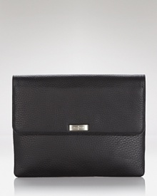 Cole Haan perfects polished practicality with this leather tablet sleeve, designed to stylishly store your technology when you're on the go. Cole Haan perfects polished practicality with this leather tablet sleeve, designed to stylishly store your technology when you're on the go.
