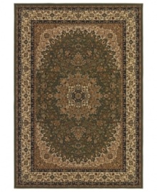 Offering timeless Persian-inspired patternwork in a simply stunning green and gold palette, the Tamena area rug from Couristan brings intricate beauty to your floors. Woven of heat-set Courton™ polypropylene, a synthetic fiber that's meticulously crafted for durability. Offering timeless Persian-inspired patternwork in a simply stunning green and gold palette, the Tamena area rug from Couristan brings intricate beauty to your floors. Woven of heat-set Courton™ polypropylene, a synthetic fiber that's meticulously crafted for durability.