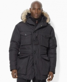 Inspired by the durable construction and impressive utility of classic military wear, our Cotton Nylon Parka provides superior warmth, comfort and style to take on the elements. Inspired by the durable construction and impressive utility of classic military wear, our Cotton Nylon Parka provides superior warmth, comfort and style to take on the elements.
