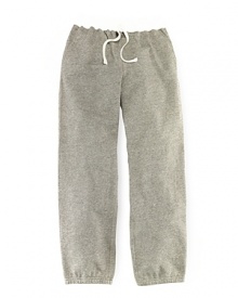 The classic sweatpant is rendered in utterly soft cotton fleece. The classic sweatpant is rendered in utterly soft cotton fleece.