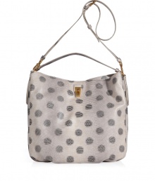 A playful polka dot print covers this lizard-embossed PVC hobo bag from Marc by Marc Jacobs - Classic hobo style, top handle and adjustable shoulder strap, magnetic top closure, roomy interior, all-over lizard embossed dot print- Perfect for your casual-cool day looks or off-duty chic A playful polka dot print covers this lizard-embossed PVC hobo bag from Marc by Marc Jacobs - Classic hobo style, top handle and adjustable shoulder strap, magnetic top closure, roomy interior, all-over lizard embossed dot print- Perfect for your casual-cool day looks or off-duty chic