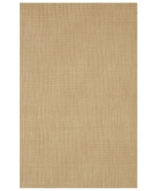 Lay down a streamlined, casual look that enhances any setting with the Sandbar area rug from Dalyn. Durable nylon strands present nature-inspired style while cozy wool fibers complete the construction with sophisticated minimalism. Hand-loomed in India for impeccable quality.