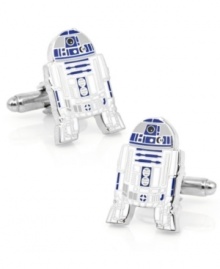 The perfect accessory to highlight your interstellar style, these R2D2 cufflinks will serve as your favorite fashion co-pilot.